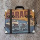 ADORNO PARED MALETA GARAGE RUTA 66 METAL VINTAGE 40.5X4.5X39 CM.