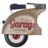 ADORNO PARED MOTO GARAGE METAL VINTAGE 71X14X77 CM.