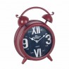 RELOJ SOBREMESA CAMPANAS LONDON ROJO HIERRO COLADO VINTAGE 23.5X8X32 CM.