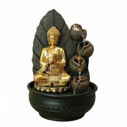 FUENTE BUDA RESINA 27X27X41 CM.