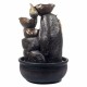 FUENTE BUDA FELIZ RESINA 26.5X26.5X38 CM.