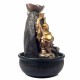 FUENTE BUDA FELIZ RESINA 26.5X26.5X38 CM.