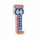 LETRERO FLECHA RUTA 66 CON LUCES LED METAL VINTAGE 21X7X58.50 CM.