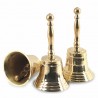 SET 3 CAMPANAS DE MANO DORADO LATÓN 5.5X5.5X11.5 CM.