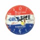 RELOJ PARED CERVEZA BEER MADERA RETRO 34X4X34 CM.