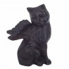 FIGURA GATO CON ALAS HIERRO COLADO 11X7X14.5 CM.