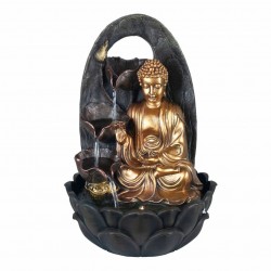 FUENTE BUDA RESINA 27X27X40 CM.