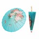 SOMBRILLA DE PAPEL JAPONESA PLEGABLE AZUL 85X85X56 CM.