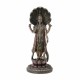 FIGURA DIOS VISHNU CON SERPIENTE RESINA BRONCE 12.5X12.5X30 CM.