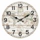 RELOJ PARED MAPA DEL MUNDO MADERA 34X4X34 CM.