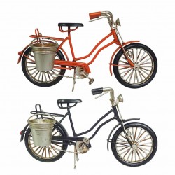 SET 2 FIGURAS BICICLETA VINTAGE METAL 22X8X12.5 CM.