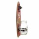 ABRIDOR BOTELLAS TABLA SURF CON RECIPIENTE PARA CHAPAS PARED MADERA 11.5X9X33.5 CM.