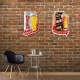 ADORNO PARED CERVEZA BEER BAR CARTEL METAL 25X4.5X35 CM.