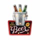 ADORNO PARED CERVEZAS BEER BAR CARTEL METAL 27.30X4.5X35 CM.