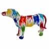 FIGURA PERRO MULTICOLOR DOLOMITA 45x11.5X28 CM.