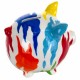 HUCHA CERDO MULTICOLOR DOLOMITA 14X12X13.5 CM.