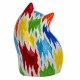 FIGURA GATO MULTICOLOR DOLOMITA 20X16X29 CM.