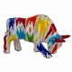 HUCHA TORO MULTICOLOR DOLOMITA 24X9X15.5 CM.