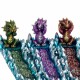 SET 3 QUEMADORES INCIENSO DRAGONES RESINA 26X6X8 CM.