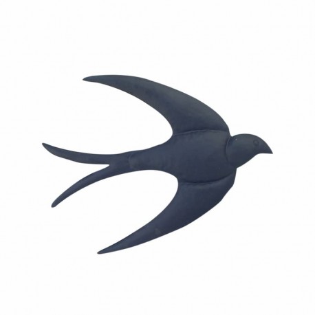 ADORNO PARED GOLONDRINA METAL 21X1X16 CM.