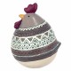 FIGURA GALLINA RESINA 15X16X21.5 CM.