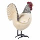 FIGURA GALLO RESINA 16.5X12X23 CM.