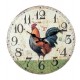 RELOJ PARED GALLO MADERA 34X4X34 CM.