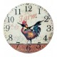 RELOJ PARED GALLO MADERA 34X4X34 CM.