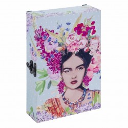 GUARDALLAVES FRIDA FLORES MADERA 20X7X30 CM.