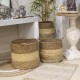 SET 3 CESTAS CON ASAS SEAGRASS ALGA MARINA 45X45X40 CM.