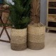SET 2 CESTAS CON ASAS SEAGRASS ALGA MARINA 40X40X50 CM.