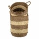 SET 2 CESTAS CON ASAS SEAGRASS ALGA MARINA 40X40X44 CM.