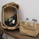 SET 3 CESTAS CON ASAS JACINTO DE AGUA 46X36X20 CM.
