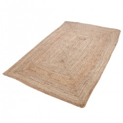 ALFOMBRA RECTANGULAR YUTE NATURAL 185X120X1 CM.