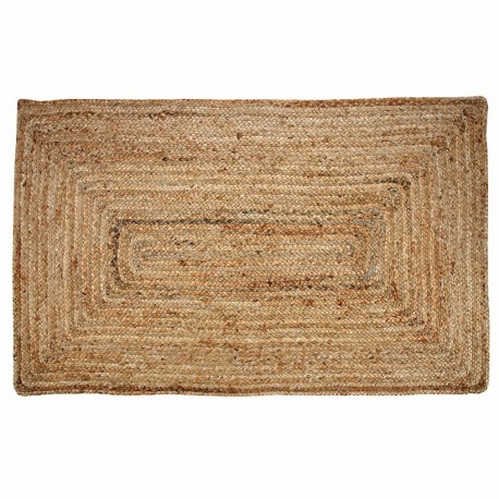 ALFOMBRA RECTANGULAR YUTE NATURAL 155X95X1 CM.