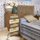 MUEBLE CAJONERA CON 5 CAJONES MADERA NATURAL 40X35X94 CM.
