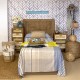 MUEBLE CAJONERA CON 5 CAJONES MADERA NATURAL 40X35X94 CM.