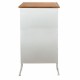 MUEBLE CAJONERA CON 5 CAJONES MADERA NATURAL 44X32X92 CM.