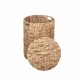 SET 2 CESTAS CANASTOS CON TAPA BANANA NATURAL 44X44X60 CM.