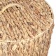 SET 2 CESTAS CANASTOS CON TAPA BANANA NATURAL 44X44X60 CM.