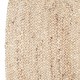 ALFOMBRA OVALADA YUTE NATURAL 85X55X0.50 CM.