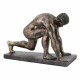 FIGURA HOMBRE DESNUDO CORREDOR RESINA 35X16.5X23 CM.