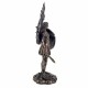 FIGURA ARCÁNGEL SAN MIGUEL RESINA BRONCE 19.5X8.5X28 CM.