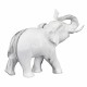 FIGURA ELEFANTE BLANCO RESINA 23X9X19 CM.