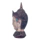 FIGURA CABEZA BUDA RESINA 15X14X32 CM.