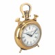 RELOJ SOBREMESA DORADO LATÓN 13X5X21 CM.