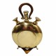 RELOJ SOBREMESA DORADO LATÓN 13X5X21 CM.