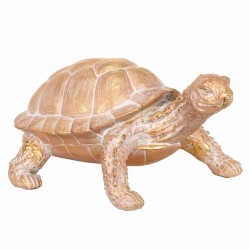 FIGURA TORTUGA RESINA DORADO 31.50X21.5X15 CM.