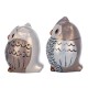 SET 2 FIGURAS BÚHO 9X7X7 CM.