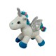 LOTE DE 8 DECORATIVOS PELUCHES INFANTILES &quot;UNICORNIO&quot; MULTICOLOR 20.5X21X13 CM.